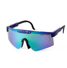 Load image into Gallery viewer, Brand Rose red pit viper Sunglasses double wide polarized mirrored lens  uv400 protection