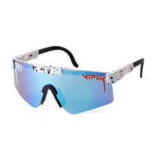 Load image into Gallery viewer, Brand Rose red pit viper Sunglasses double wide polarized mirrored lens  uv400 protection