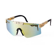 Load image into Gallery viewer, Brand Rose red pit viper Sunglasses double wide polarized mirrored lens  uv400 protection