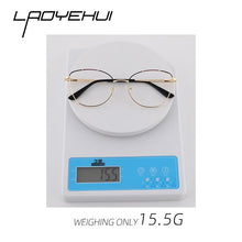Load image into Gallery viewer, Cat Eye Optical Round Prescription Glasses Without Degree Fake Decorative Glasses Eyeglasses Frame For Women Myopia Eyewear