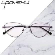 Load image into Gallery viewer, Cat Eye Optical Women&#39;s Decorative Eyeglasses Frames Prescription Glasses Without Diopters  Fake Glasses Metal Fashion