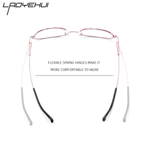 Cat Eye Optical Women's Decorative Eyeglasses Frames Prescription Glasses Without Diopters  Fake Glasses Metal Fashion