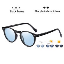 Load image into Gallery viewer, DESIGN Ultralight TR90 Polarized Round Photochromic Sunglasses Men Women UV400 Lens Sun Glasses Discoloration Shades Glasses