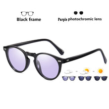 Load image into Gallery viewer, DESIGN Ultralight TR90 Polarized Round Photochromic Sunglasses Men Women UV400 Lens Sun Glasses Discoloration Shades Glasses