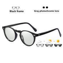 Load image into Gallery viewer, DESIGN Ultralight TR90 Polarized Round Photochromic Sunglasses Men Women UV400 Lens Sun Glasses Discoloration Shades Glasses