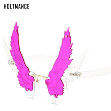 Load image into Gallery viewer, Wings Rimless Sunglasses Women Unique Wing Frameless Sun Glasses Ladies Trendy Eagle Shaped Shades For Men UV400