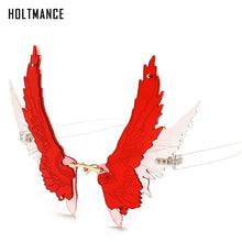 Load image into Gallery viewer, Wings Rimless Sunglasses Women Unique Wing Frameless Sun Glasses Ladies Trendy Eagle Shaped Shades For Men UV400