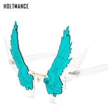 Load image into Gallery viewer, Wings Rimless Sunglasses Women Unique Wing Frameless Sun Glasses Ladies Trendy Eagle Shaped Shades For Men UV400