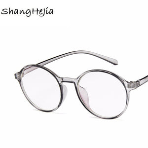 Women Glasses Frame Men Eyeglasses Frame Vintage Round Clear Lens Glasses Optical Spectacle Frame Transparent