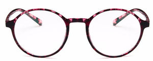 Women Glasses Frame Men Eyeglasses Frame Vintage Round Clear Lens Glasses Optical Spectacle Frame Transparent