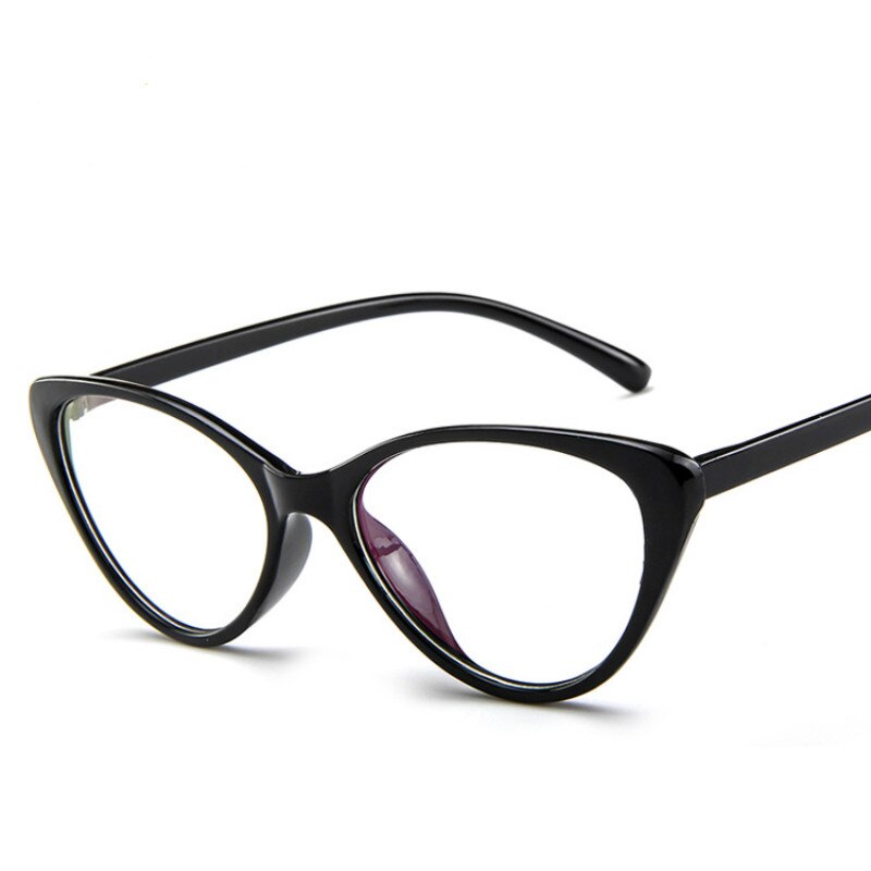 Women's Computer Glasses Cat EyeGlasses Frame Female Transparent Round Glasses Anti Radiation Glasses UV400 Protect