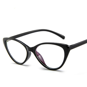 Women's Computer Glasses Cat EyeGlasses Frame Female Transparent Round Glasses Anti Radiation Glasses UV400 Protect