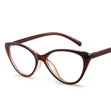 Load image into Gallery viewer, Women&#39;s Computer Glasses Cat EyeGlasses Frame Female Transparent Round Glasses Anti Radiation Glasses UV400 Protect