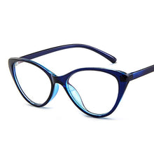 Load image into Gallery viewer, Women&#39;s Computer Glasses Cat EyeGlasses Frame Female Transparent Round Glasses Anti Radiation Glasses UV400 Protect