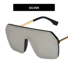 Load image into Gallery viewer, NEW Oversized FF Sunglasses 2022 Women Luxury Brand Fashion Flat Top One Piece Sun Glasses Men Gafas Shade Mirror UV400
