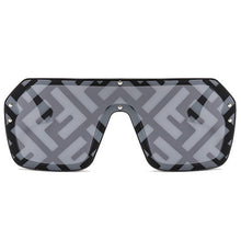 Load image into Gallery viewer, NEW Oversized FF Sunglasses 2022 Women Luxury Brand Fashion Flat Top One Piece Sun Glasses Men Gafas Shade Mirror UV400