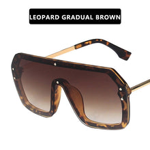 Load image into Gallery viewer, NEW Oversized FF Sunglasses 2022 Women Luxury Brand Fashion Flat Top One Piece Sun Glasses Men Gafas Shade Mirror UV400