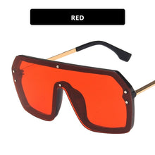 Load image into Gallery viewer, NEW Oversized FF Sunglasses 2022 Women Luxury Brand Fashion Flat Top One Piece Sun Glasses Men Gafas Shade Mirror UV400