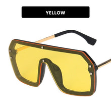 Load image into Gallery viewer, NEW Oversized FF Sunglasses 2022 Women Luxury Brand Fashion Flat Top One Piece Sun Glasses Men Gafas Shade Mirror UV400