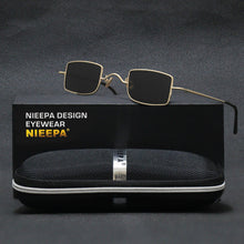 Load image into Gallery viewer, Retro Small Square Metal Steampunk Sunglasses Women Men Glasses Vintage Female  Alloy Frame Eyewear