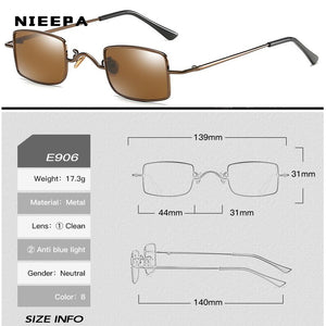 Retro Small Square Metal Steampunk Sunglasses Women Men Glasses Vintage Female  Alloy Frame Eyewear