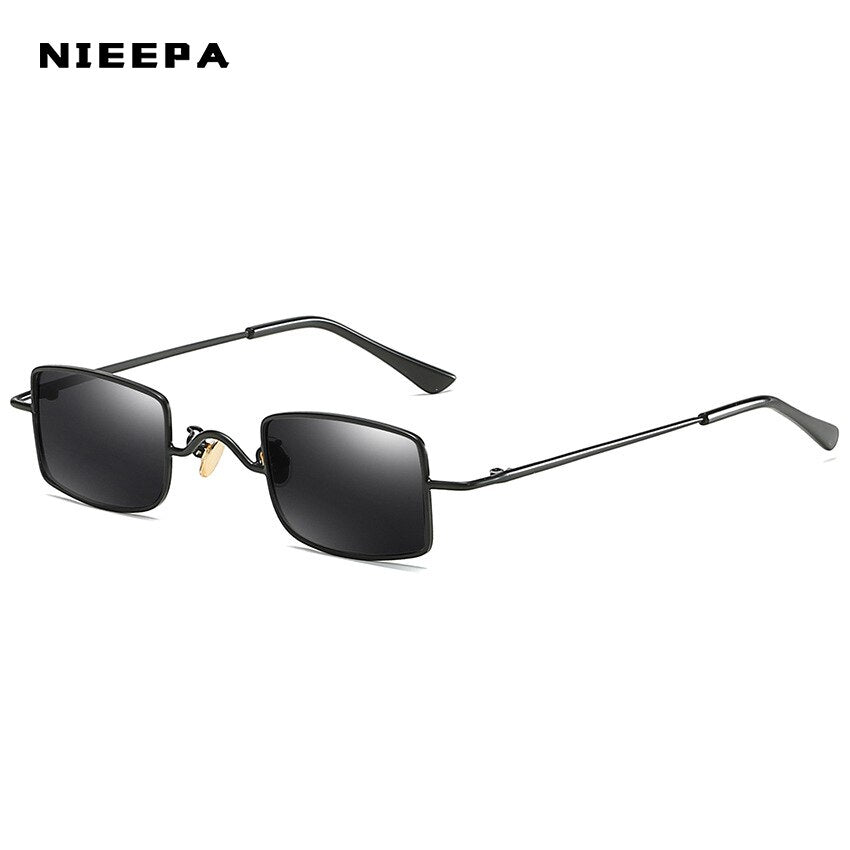 Retro Small Square Metal Steampunk Sunglasses Women Men Glasses Vintage Female  Alloy Frame Eyewear