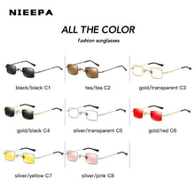 Load image into Gallery viewer, Retro Small Square Metal Steampunk Sunglasses Women Men Glasses Vintage Female  Alloy Frame Eyewear