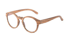 Load image into Gallery viewer, NEW Round Wood Glasses Frames Men Clear Lens Prescription eyeglass Frames Computer Reading Glasses Women With Box FT3008