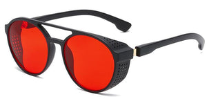 Round men's sunglasses Cyberpunk style steampunk sunglasses Classic Punk Sunglasses outdoor driving fishing glassess