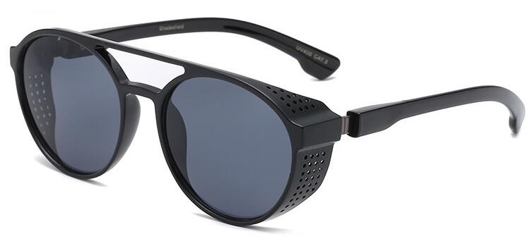 Round men's sunglasses Cyberpunk style steampunk sunglasses Classic Punk Sunglasses outdoor driving fishing glassess
