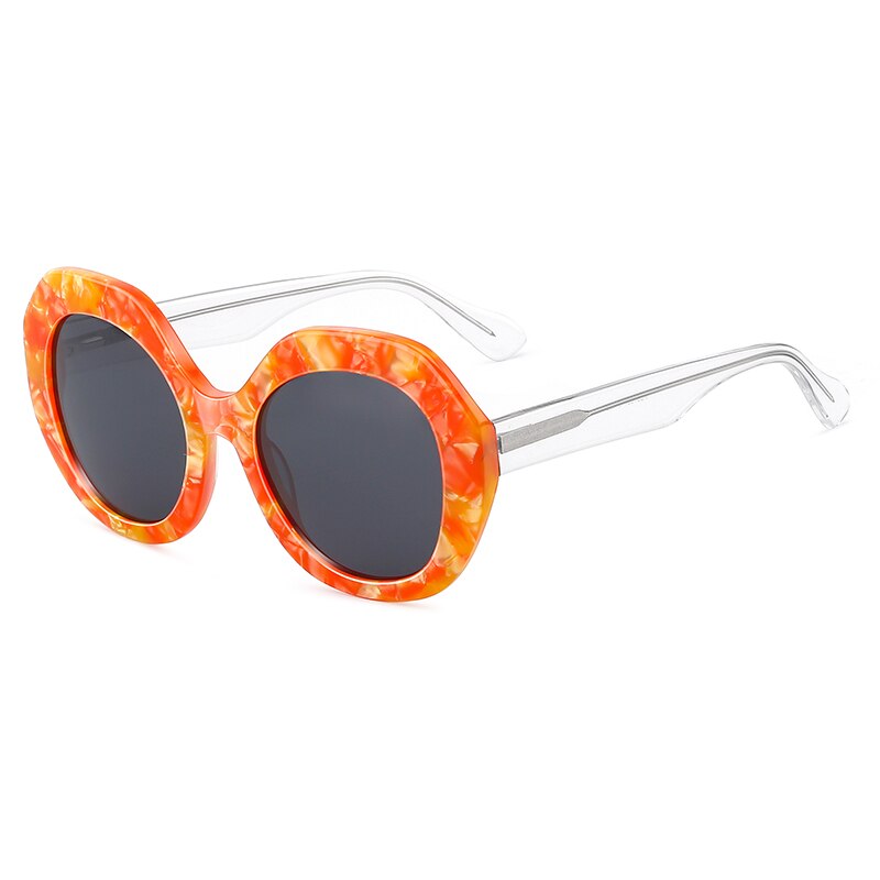 STADNING DESIGN Women Round Sunglasses Oversized Ladies  Brand Trending Sunglasses UV400 Protection