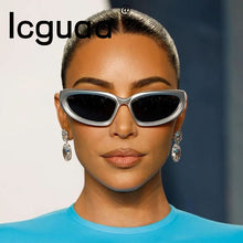 Load image into Gallery viewer, Sports Stylish Goggles Sunglasses Women Men Punk Glasses Y2k Eyeglasses Brand Designer Mirror Sport Eyewear Goggle