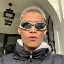Load image into Gallery viewer, Sports Stylish Goggles Sunglasses Women Men Punk Glasses Y2k Eyeglasses Brand Designer Mirror Sport Eyewear Goggle