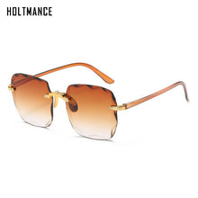 Load image into Gallery viewer, Square Rimless Sunglasses Women  Brand Designer Summer Red Glasses Sun glasses For Men UV400 Shades Oculos