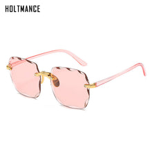 Load image into Gallery viewer, Square Rimless Sunglasses Women  Brand Designer Summer Red Glasses Sun glasses For Men UV400 Shades Oculos