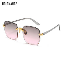 Load image into Gallery viewer, Square Rimless Sunglasses Women  Brand Designer Summer Red Glasses Sun glasses For Men UV400 Shades Oculos