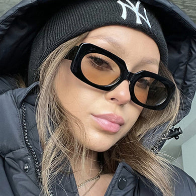 Square Sunglasses for Women Men  Brand Designer Trend Yellow Vintage Sun Glasses Ladies Classic Outdoor Shades UV400