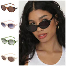 Load image into Gallery viewer, Sunglasses Cat Eye Sun Glasses Retro Eyeglasses Unisex Oval Adumbral Anti-UV Spectacles Eyewear Ornamental A++