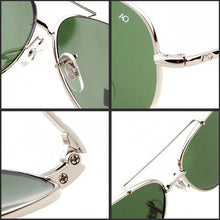 Load image into Gallery viewer, Vintage Aviation Sunglasses for Men  American Army Military Optical AO Sun Glasses Women Oculos de sol masculino