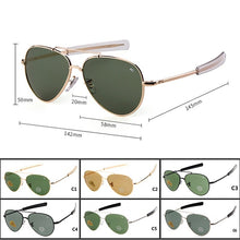 Load image into Gallery viewer, Vintage Aviation Sunglasses for Men  American Army Military Optical AO Sun Glasses Women Oculos de sol masculino
