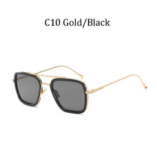 Load image into Gallery viewer, luxury Tony Stark Style for women Sunglasses Men Square Brand Design Sun Glasses Oculos Retro male