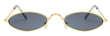 Load image into Gallery viewer, small oval sunglasses for men male retro metal frame yellow red vintage small round sun glasses for women