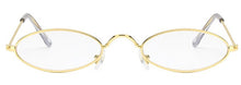 Load image into Gallery viewer, small oval sunglasses for men male retro metal frame yellow red vintage small round sun glasses for women