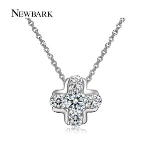 Classic Cross Design Pendant Necklaces AAA CZ Inlayed Women Necklace Rose Gold Color Fashion Jewelry Gifts