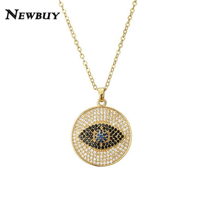 Necklace For Women Luxury Cubic Zirconia Pave Setting Jewelry Trendy Silver/Gold Link Chain Pendant Necklaces