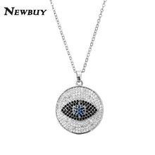 Load image into Gallery viewer, Necklace For Women Luxury Cubic Zirconia Pave Setting Jewelry Trendy Silver/Gold Link Chain Pendant Necklaces