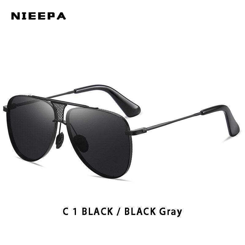 【NIEEPA】 Men's Polarized Sunglasses , Driving and Night Vision Polarizing Glasses Photochromic Sun Glasses NUS1077