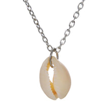 Load image into Gallery viewer, NK1020 Minimalist Seashell Natural Shell Pendant Necklace Simple Ocean Beach Conch Clavicle Necklaces for Women Punk Chain Colar