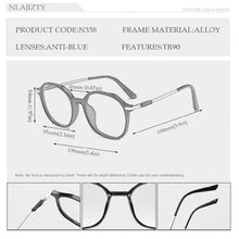 Load image into Gallery viewer, NLAJIZTY Women Transparent Spectacle Eyeglasses Man Computer Glasses Frame Anti Blue Optical Clear Lens Mtopia Glasses