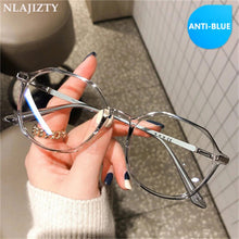 Load image into Gallery viewer, NLAJIZTY Women Transparent Spectacle Eyeglasses Man Computer Glasses Frame Anti Blue Optical Clear Lens Mtopia Glasses